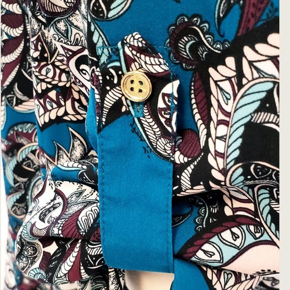 Charter Club Woman Paisley Blouse NWOT - Picture 8 of 9